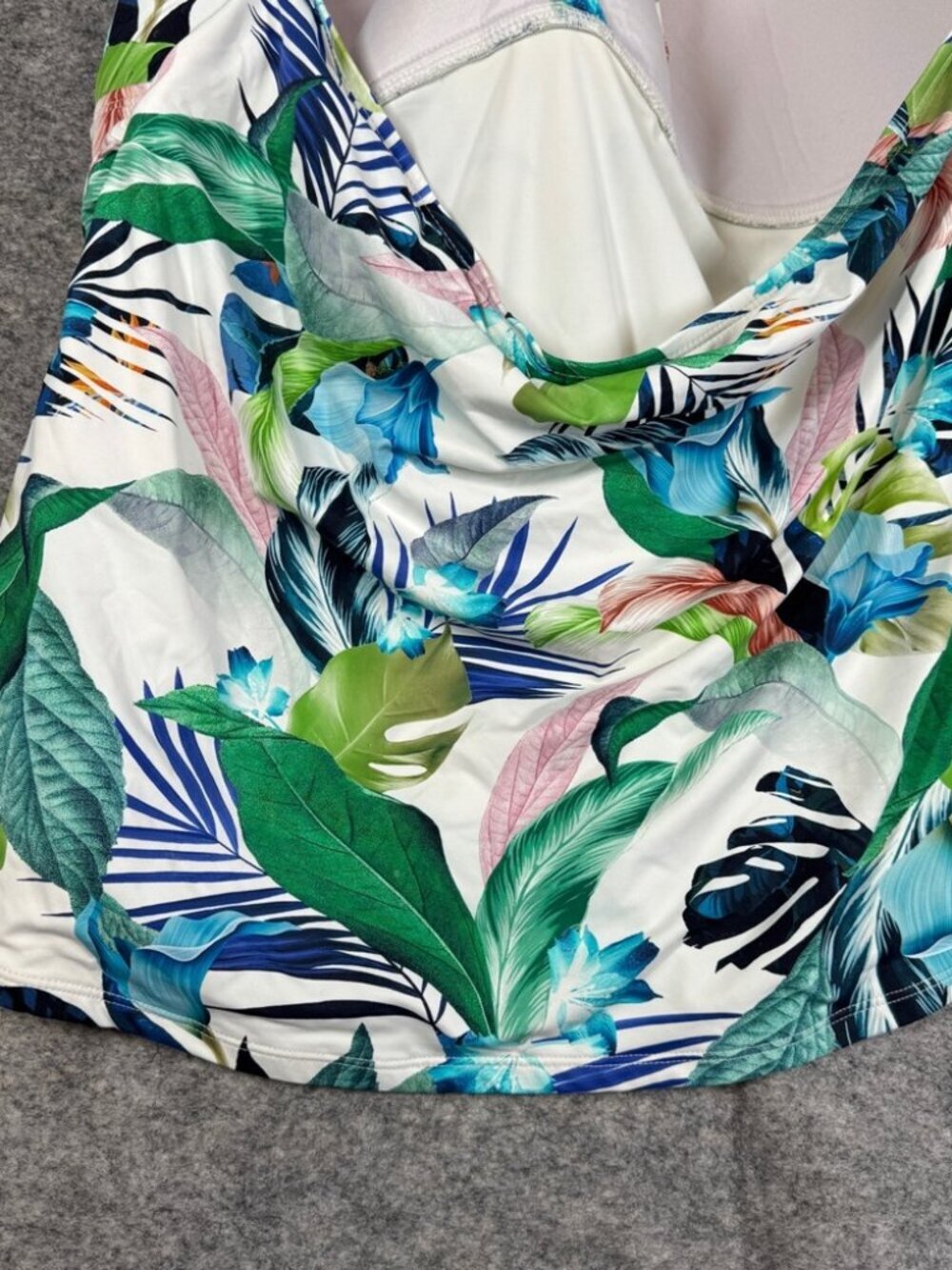 La Blanca Tropical Tankini Top Floral Halter Swim Plus 20W Summer Chic Vacation - Picture 11 of 13